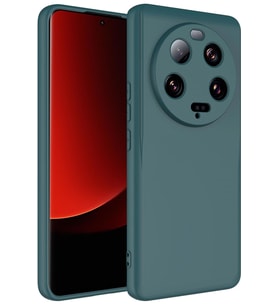 Xiaomi Mi 13 Ultra Kılıf Mara Lansman İç Yüzeyi Kadife Kılıf (Koyu Yeşil)