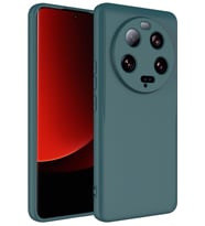 Xiaomi Mi 13 Ultra Kılıf Mara Lansman İç Yüzeyi Kadife Kılıf (Koyu Yeşil)