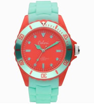 COLORI COLOUR COMBO SAAT SPK-COL WATCH (Su Yeşili - Somon)