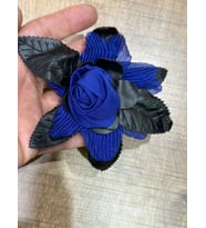 9 CM PÜSKÜLLÜ TOMURCUK TAŞLI EL YAPIMI BROŞ YAKA İĞNESİ TÜRBAN İĞNESİ (Lacivert)