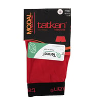 Tatkan Erkek Modal Penye Boxer - 3 Adet (Kırmızı)