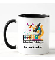 LABORATUVAR Teknisyeni Kupa Bardağı (Siyah)