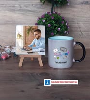 Web Tasarım Uzmanı Fotoğraflı Dekoratif Taş, Kupa Bardak Beyaz Hediye (Model 9)
