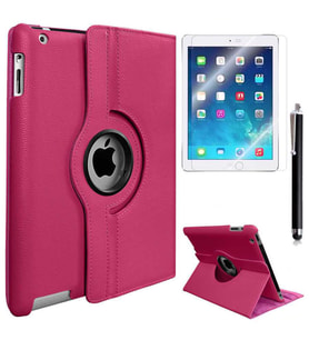 Apple iPad Mini 5 Zore Dönebilen Standlı Tablet Kılıfı (Pembe)