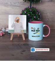 Mali İşler Müdürü Fotoğraflı Dekoratif Taş, Kupa Bardak Beyaz Hediye (Model 6)
