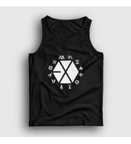 Presmono Unisex Beyaz Symbols Logo Exo Atlet 61732tt (Siyah)