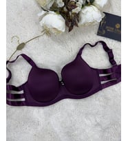 Le Jardin Marilyn Soft Cup Balenli Desteksiz Büyük Beden Sütyen -7015 (Mürdüm)