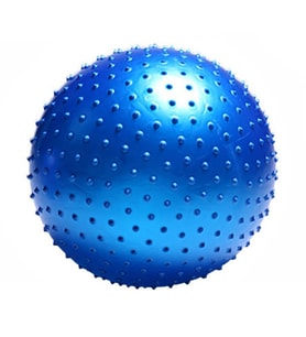 Dikenli Yoga Pilates Topu 85 cm 1 Adet Pompa Hediye (Mavi)