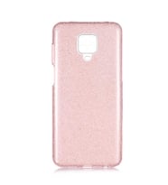 Xiaomi Redmi Note 9 Pro Kılıf Zore Shining Simli Silikon Kılıf (Rose)
