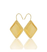 Kadir Jewellery 22 Ayar Altın Kaplama Vintage Küpe -El İşçiliği Ve Hipoalerjenik Küpe (Sarı)