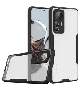 Xiaomi Mi 12T Pro Kılıf Parfe Kenarları Pastel Renk Silikon Kılıf (Siyah)