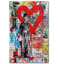 Cakapuzzle Duvar Sanatı Charlie Chaplin Görseli Puzzle Yapboz MDF (Ahşap) (500 Parça)