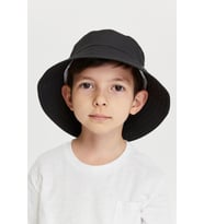 Benittokids Erkek Çocuk Düz Bucket Şapka 7006 (Siyah)