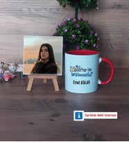 Matematik Mühendisi Fotoğraflı Dekoratif Taş, Kupa Bardak Beyaz Hediye (Model 2)
