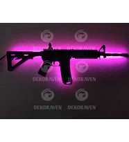 M416 Led Işıklı Tablo (Pembe)