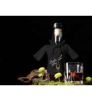 BK Gift Kişiye Özel Mini Siyah İçki Şişesi Tişörtü , Ev Bar Dekoru, Viski, Şarap, Votka, Rakı Şişesi Tişörtü, Ev Barı (Model 11)