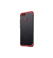 Xiaomi Mi 5x / A1 İnce Köşeleri Renkli Şeffaf Kaliteli Kılıf (Kırmızı)