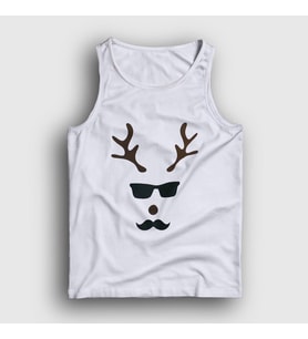 Presmono Unisex Sarı Male Deer Yılbaşı Atlet 271482tt (Beyaz)