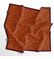 90 X 90 İpek Vual  İnce Eşarp - 03574 (Kiremit)