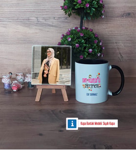 Din Kültürü Öğretmeni Fotoğraflı Dekoratif Taş, Kupa Bardak Beyaz Hediye (Model 11)