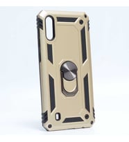 Galaxy M10 Kılıf Yüzüklü Zırh Tank Vega (Gold)