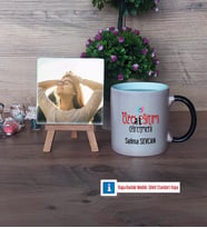 Özel Eğitim Öğretmeni Fotoğraflı Dekoratif Taş, Kupa Bardak Beyaz Hediye Öğretmenler Günü Hediyesi (Model 9)