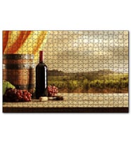 Cakapuzzle Şarap Üzüm Bağı Görseli  Puzzle Yapboz MDF (Ahşap) (255 Parça)