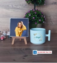 İsme Özel Doğum Günü Hediyesi Fotoğraflı Dekoratif Taş, Kupa Bardak Beyaz Hediye (Model 12)