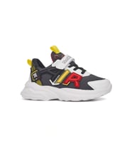 Günlük Erkek Kız Çocuk Sneaker Lastik Bağcıklı Cırtlı Hafif  Spor Ayakkabı 080 (Beyaz-Siyah)