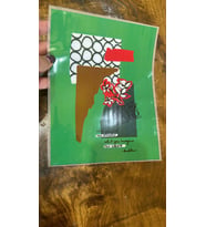 ÇÇEKLİ TASARIM ÜTÜ İLE YAPIŞAN TRANSFER BASKI KUMAŞ BASKI ARMA 25X19 CM (Yeşil)