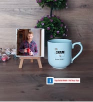 Yazılım Mühendisi Fotoğraflı Dekoratif Taş, Kupa Bardak Beyaz Hediye (Model 5)