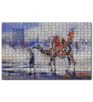 Cakapuzzle Clifton Sahilinde Deveyle Sahibi Puzzle Yapboz MDF (Ahşap) (1000 Parça)