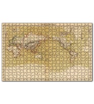 Cakapuzzle Dünya Haritası 1833 Yılı Puzzle Yapboz MDF (Ahşap) (1000 Parça)