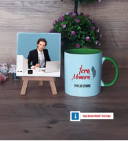 İcra Memuru Fotoğraflı Dekoratif Taş, Kupa Bardak Beyaz Hediye (Model 14)