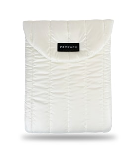 ZEYPACK - Jessy Puffer Bilgisayar Kılıfı, Su Geçirmez, Koruyucu Pedli, 13’’/14’’, MacBook Air Laptop Kılıfı (Beyaz)