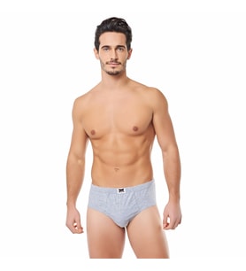 Tutku Erkek Kom Slip Kilot 12'li Paket (Gri)