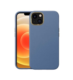 Uyumlu Model Apple iPhone 13 Kılıf Deri Natura Kapak (Lacivert)