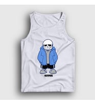 Presmono Unisex Sarı Blue Coat Sans Undertale Atlet 31758tt (Beyaz)