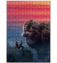 Cakapuzzle Maymun Kral Kong Canavar Kafatası Adası Puzzle Yapboz MDF (Ahşap) (500 Parça)