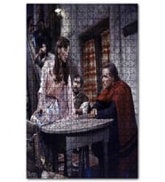 Cakapuzzle Marlon Brando ve Meksikalı Kadın Puzzle Yapboz MDF (Ahşap) (500 Parça)