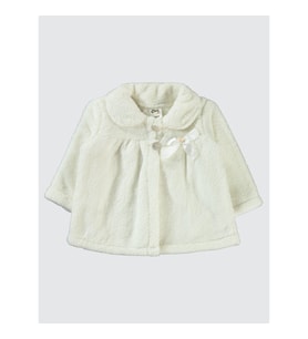 Civil Baby Kız Bebek Hırka 6-18 Ay Somon (Ekru)