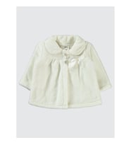 Civil Baby Kız Bebek Hırka 6-18 Ay Somon (Ekru)