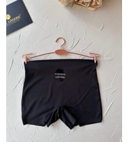 Cool Comfort Yüksek Bel Ağı Pamuklu Yüksek Bel Kadın Boxer (Siyah)