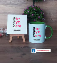 Teyzeye Hediye Dekoratif Taş, Kupa Bardak Kırmızı Hediye (Model 13)