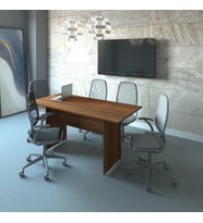 Vena Toplantı Masası 160x73x75 (18mm) (Ceviz)