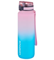 Uzspace FiftyFifty 1000ml BÜYÜK BOY Çift Renk Softtouch FF Collection Tritan Su  (Pembe)