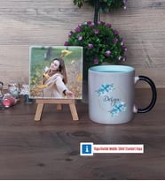 İsme Özel Doğum Günü Hediyesi Fotoğraflı Dekoratif Taş, Kupa Bardak Beyaz Hediye (Model 9)
