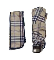 Snotline-April Mini Bayan Şemsiye Manuel Açılır-Kapanır 90 Cm Çap Kapalı 20 cm Cep Boy Vizon Ekose (Vizon)
