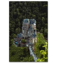 Cakapuzzle Ormanın Kıyısındaki Esrarengiz Şato Puzzle Yapboz MDF (Ahşap) (1000 Parça)