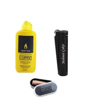 İsme Kişiye Özel Clipper Benzinli Çakmak ve 80 ml Benzin Seti (Siyah)